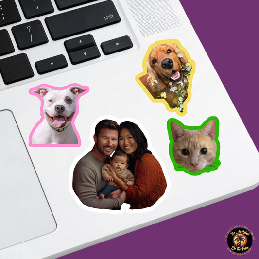 FAMILY PHOTO STICKER | funny sticker, laptop sticker, anxiety, stickers for hydro, vinyl stickers, meme sticker, water bottle sticker