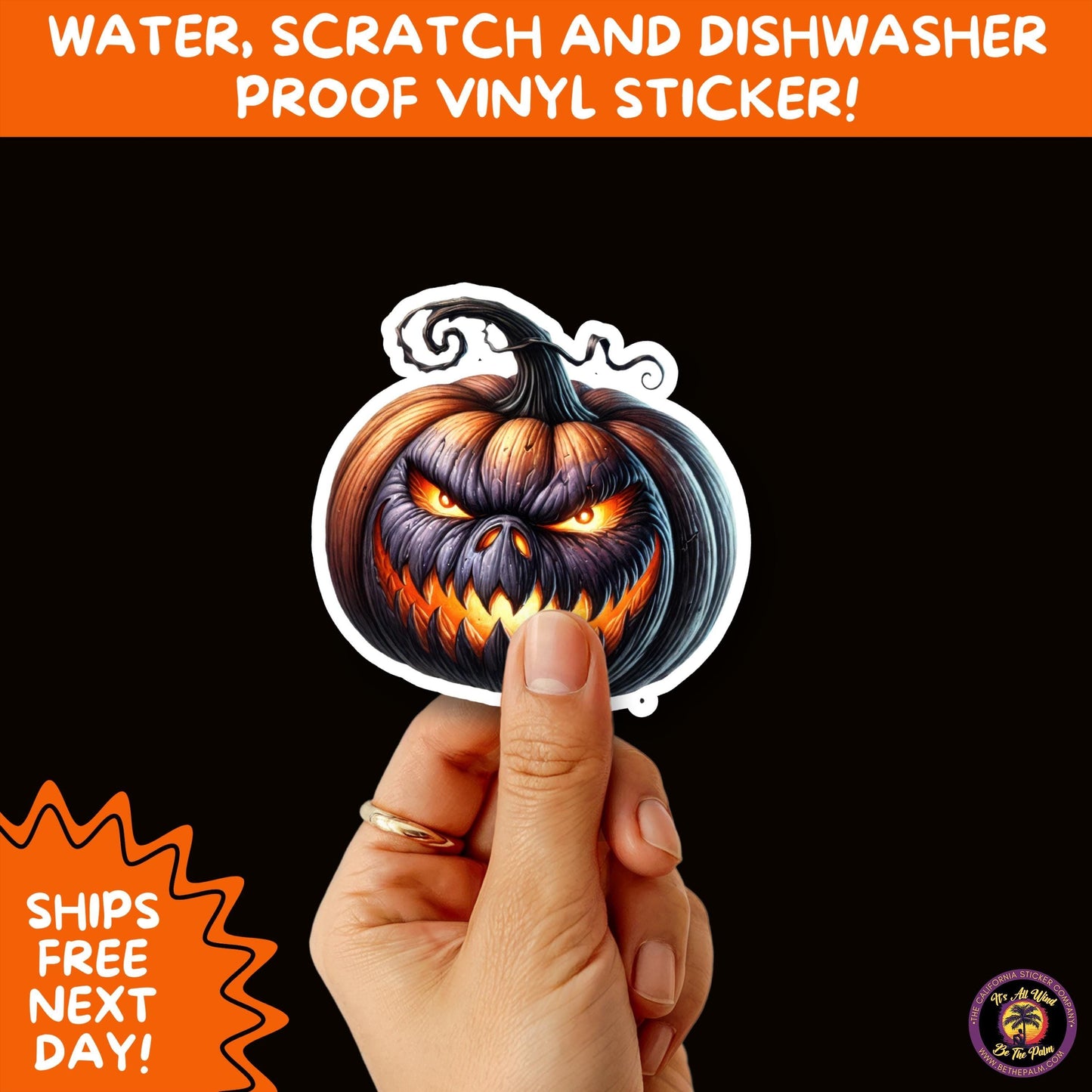 JACK O LANTERN | Aesthetic Halloween Stickers for Planners, Laptops, Water Bottles, and Spooky Autumn Craft Projects
