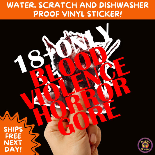 GORE HORROR STICKERS | Creepy Vibe Aesthetic β Blood, Skulls, Guts, and Creepy Vinyl Art for Halloween and Alternative Style Fans