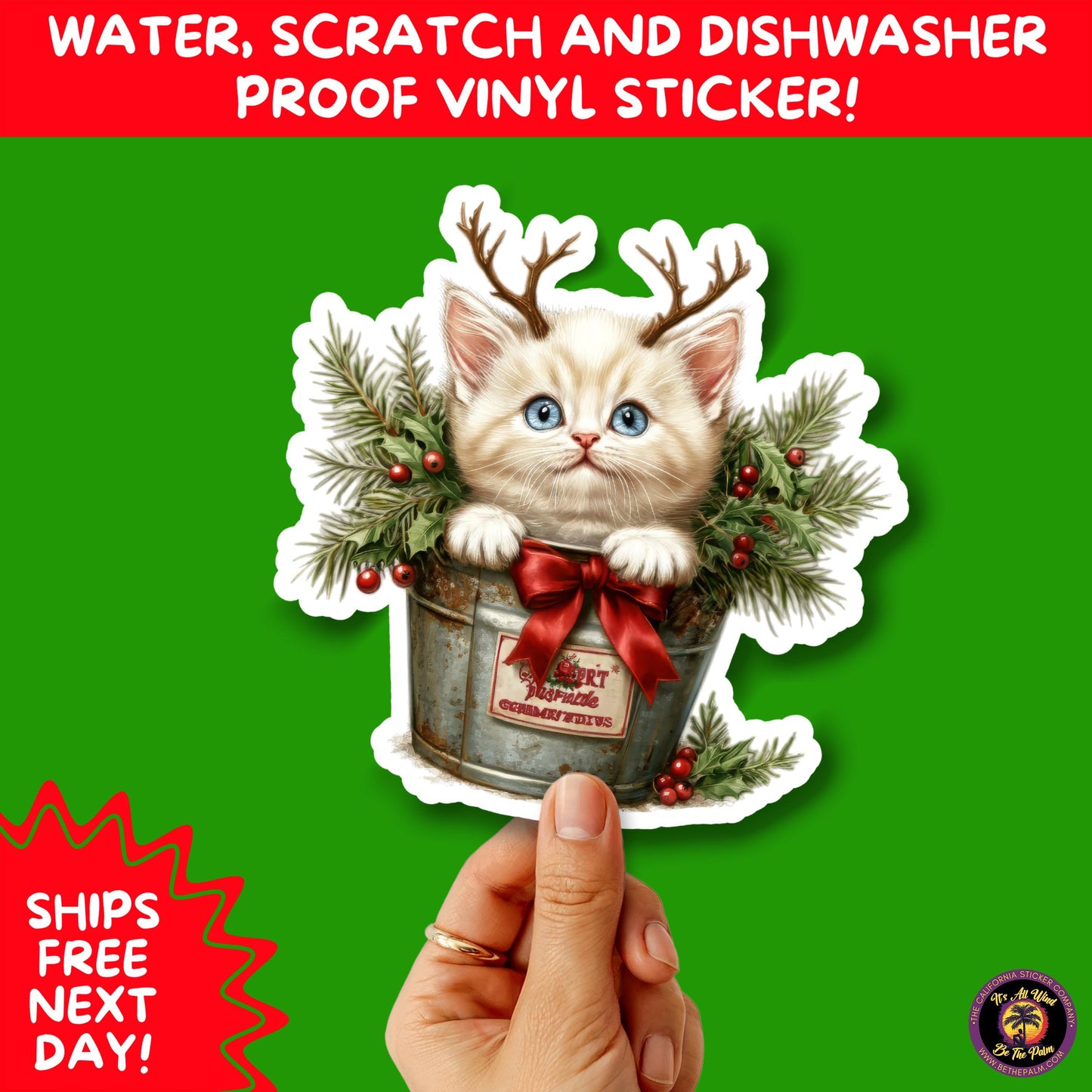 CHRISTMAS STICKER PACK | Festive Holiday Decor Vinyl Stickers Perfect for Journals Gifts Planners Stocking Stuffers Winter Aesthetic Fun