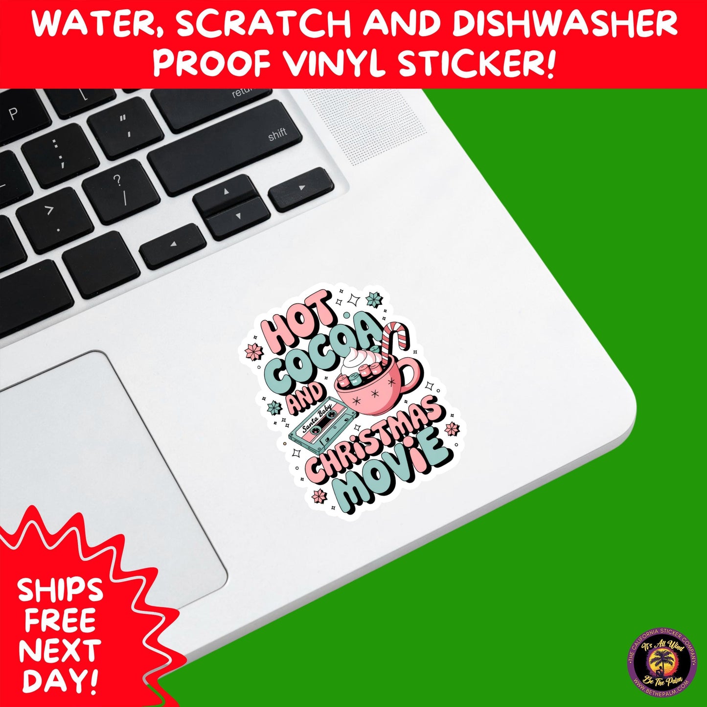 CHRISTMAS STICKER PACK | Festive Holiday Decor Vinyl Stickers Perfect for Journals Gifts Planners Stocking Stuffers Winter Aesthetic Fun