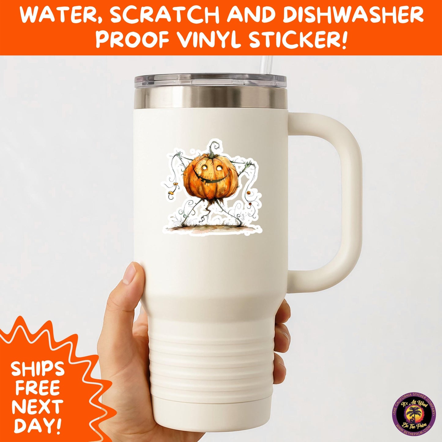 HALLOWEEN VINYL STICKERS | Spooky Ghosts, Witches, Pumpkins, Skulls and Bats – Waterproof Halloween Sticker Pack for All Ages