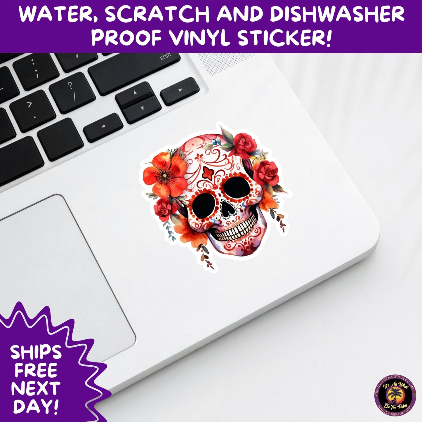 SUGAR SKULL STICKERS Day of the Dead Aesthetic Sticker Pack for Journals Laptops Water Bottles Halloween Decor and Spooky Season Gifts
