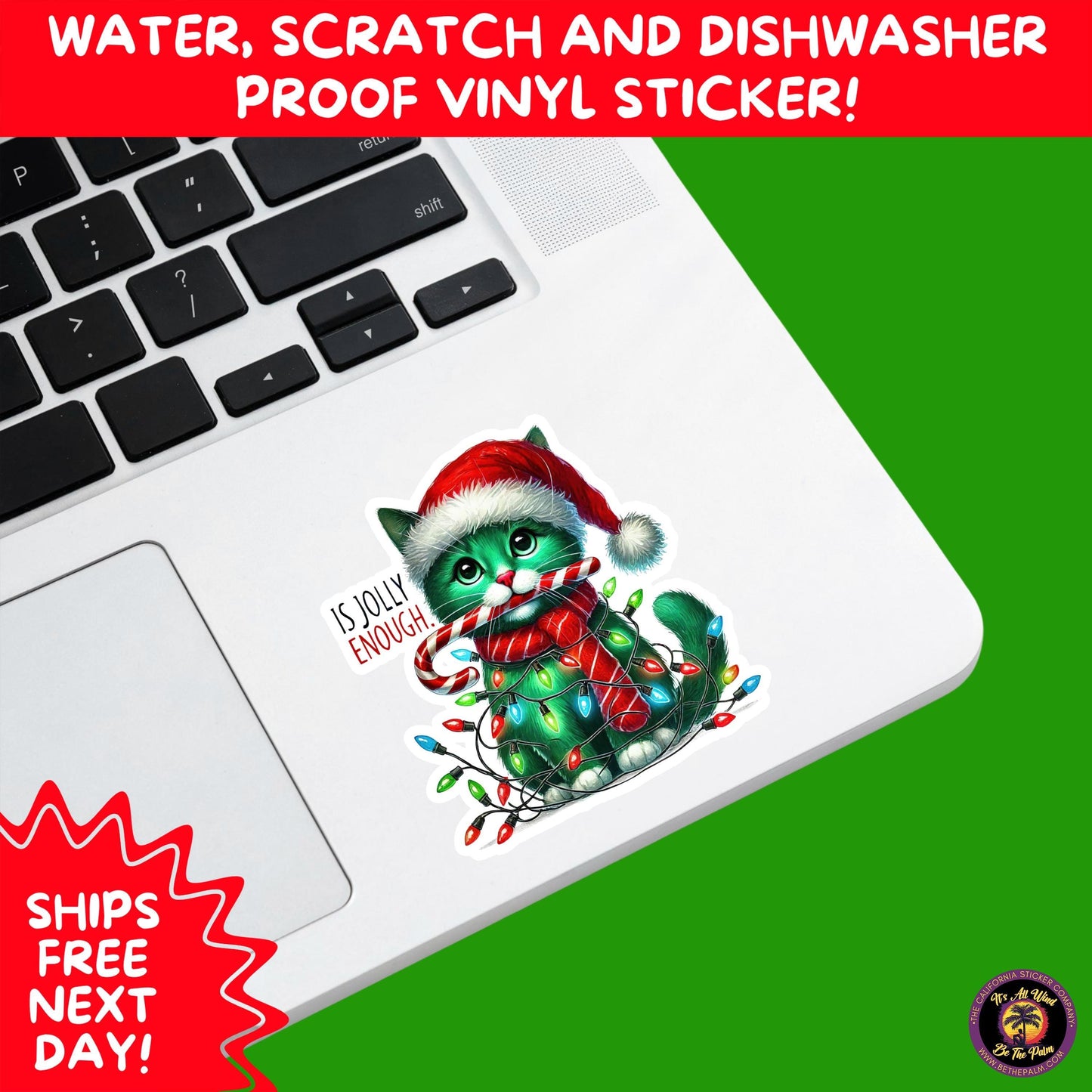 CHRISTMAS STICKER PACK | Festive Holiday Decor Vinyl Stickers Perfect for Journals Gifts Planners Stocking Stuffers Winter for coffee lovers