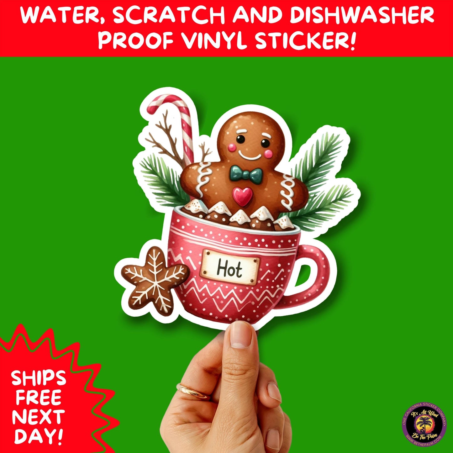 CHRISTMAS STICKER PACK | Festive Holiday Decor Vinyl Stickers Perfect for Journals Gifts Planners Stocking Stuffers Winter for coffee lovers
