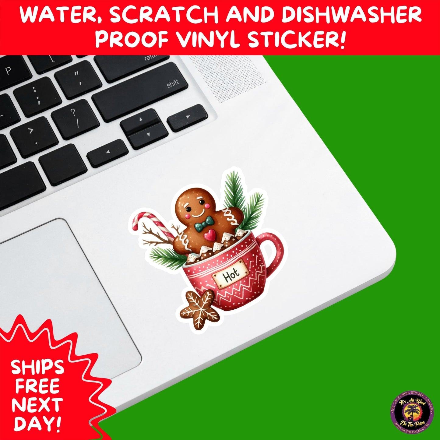 CHRISTMAS STICKER PACK | Festive Holiday Decor Vinyl Stickers Perfect for Journals Gifts Planners Stocking Stuffers Winter for coffee lovers