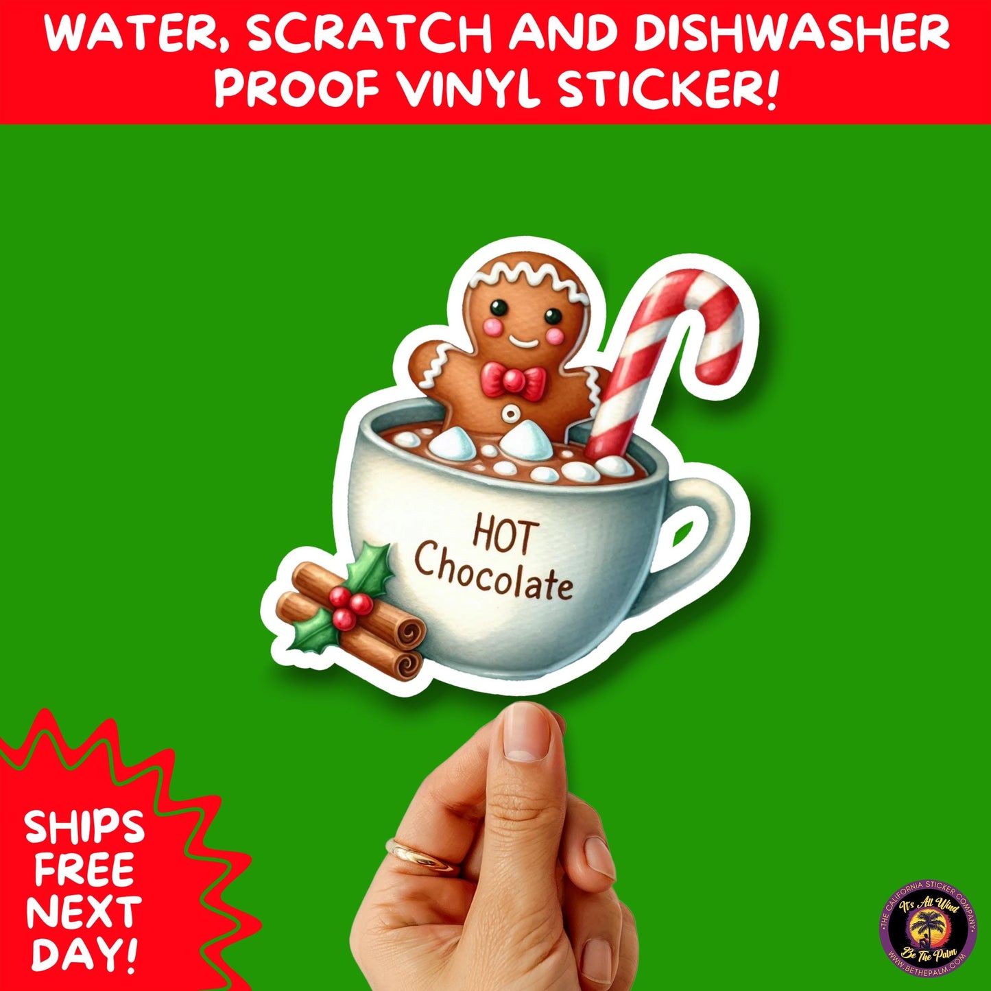 CHRISTMAS STICKER PACK | Festive Holiday Decor Vinyl Stickers Perfect for Journals Gifts Planners Stocking Stuffers Winter for coffee lovers