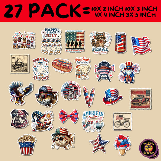 27 STICKER PACK! veteran sticker, usa decal, army sticker, military pride, patriotic gift, navy sticker, air force decal, american flag