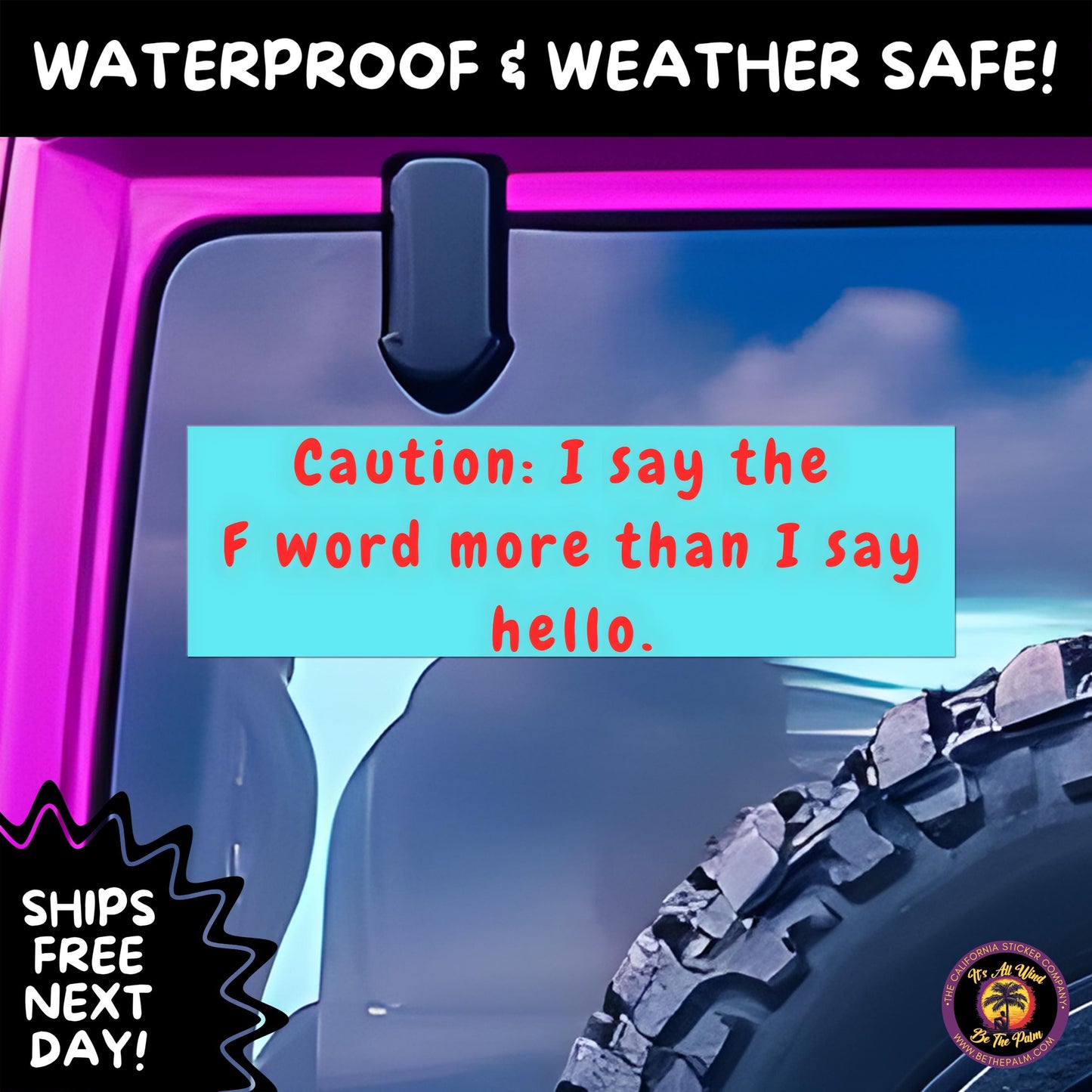 BUMPER STICKER | Funny Vinyl Decals for Cars Trucks Laptops Durable Waterproof Outdoor Sticker Gift for Drivers and Road Trips