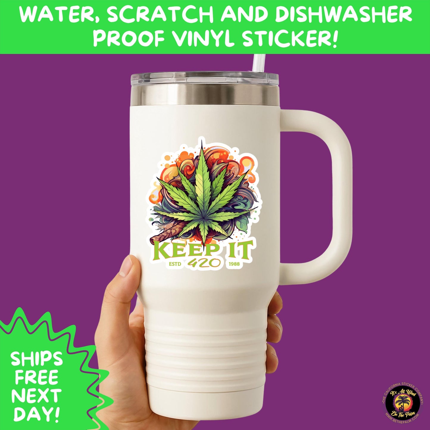 WEED STICKER SET | Funny 420 Cannabis Stickers for Water Bottle, Laptop, Hydroflask, Stoner Gift Idea, Smoker Vinyl Decal Pack
