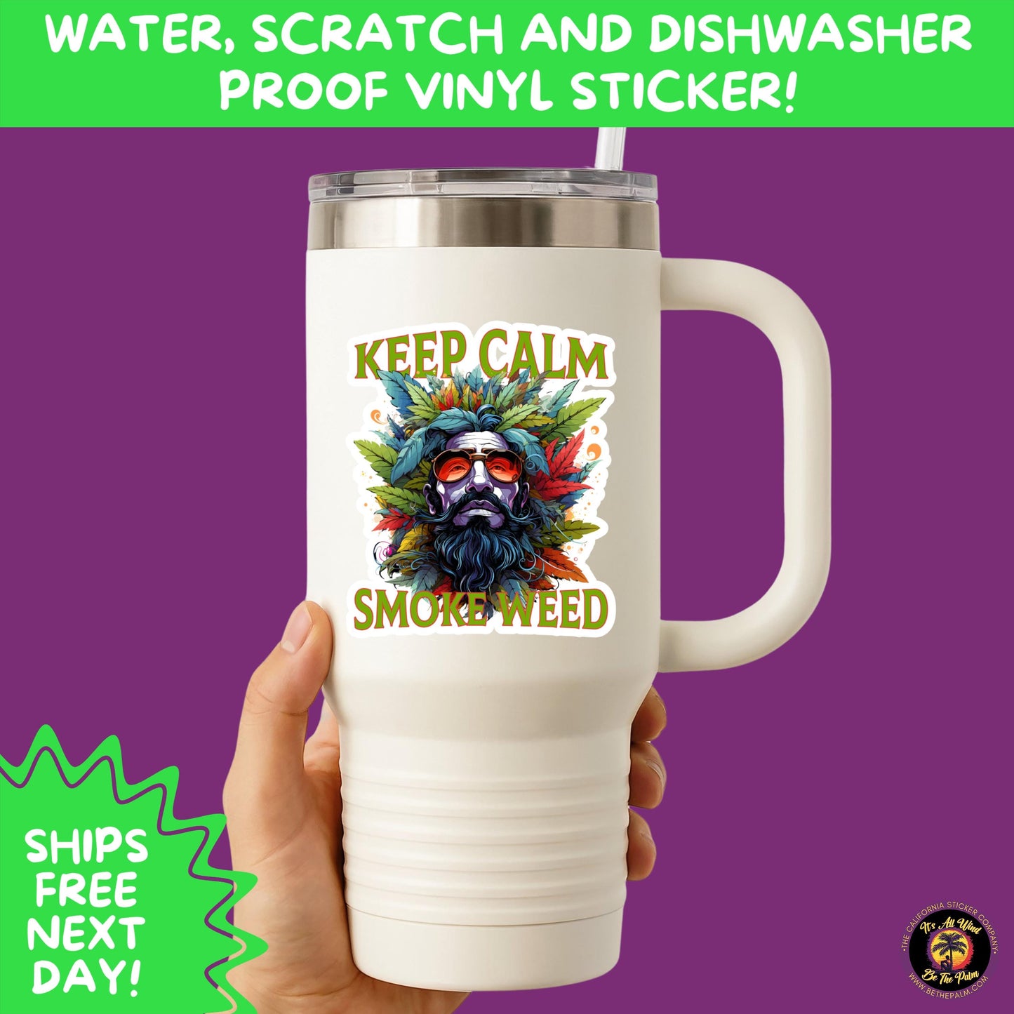 WEED STICKER SET | Funny 420 Cannabis Stickers for Water Bottle, Laptop, Hydroflask, Stoner Gift Idea, Smoker Vinyl Decal Pack