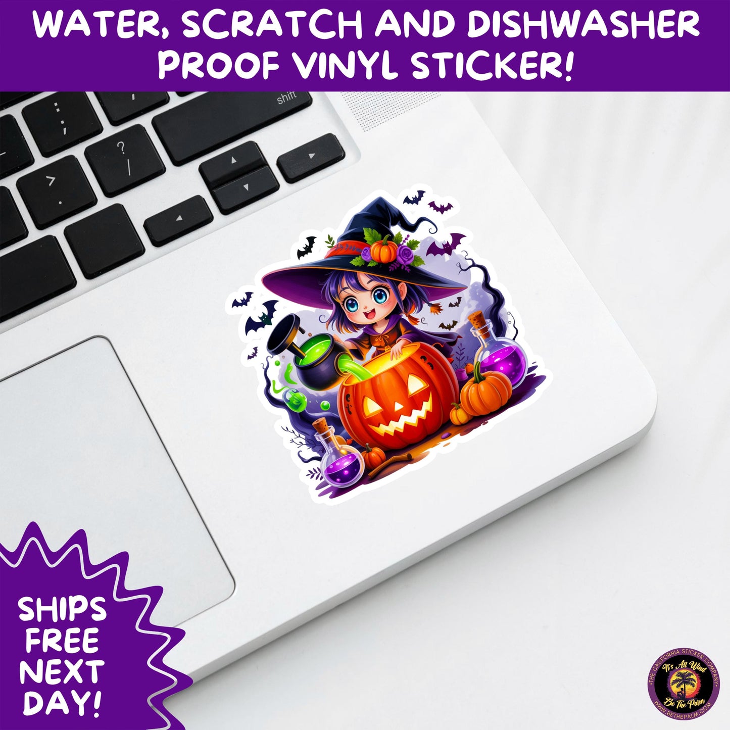HALLOWEEN VINYL STICKERS | Spooky Ghosts, Witches, Pumpkins, Skulls and Bats β Waterproof Halloween Sticker Pack for All Ages