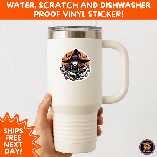 HALLOWEEN VINYL STICKERS | Spooky Ghosts, Witches, Pumpkins, Skulls and Bats β Waterproof Halloween Sticker Pack for All Ages