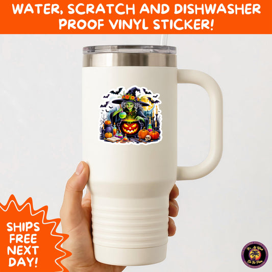 HALLOWEEN VINYL STICKERS | Spooky Ghosts, Witches, Pumpkins, Skulls and Bats β Waterproof Halloween Sticker Pack for All Ages
