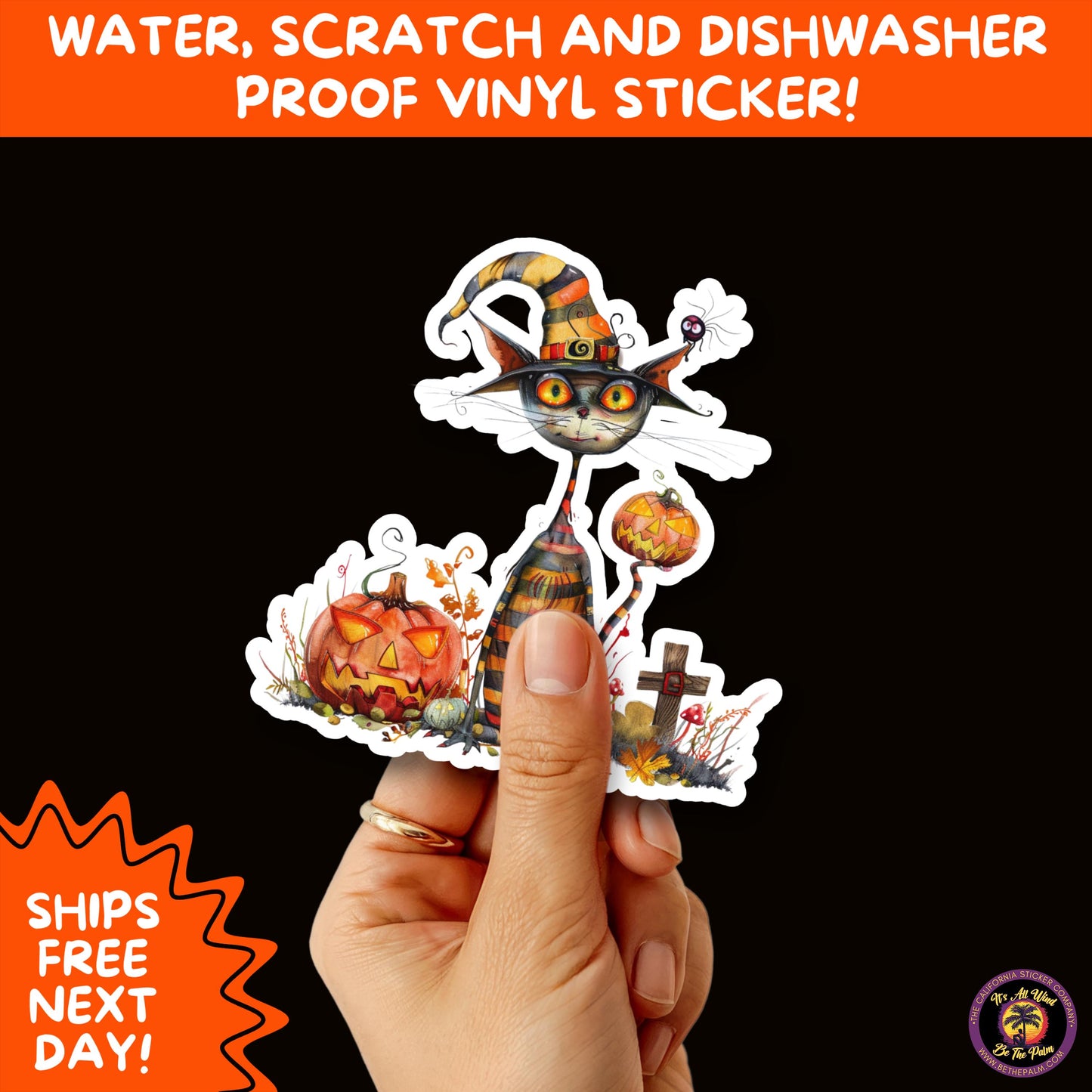 HALLOWEEN VINYL STICKERS | Spooky Ghosts, Witches, Pumpkins, Skulls and Bats β Waterproof Halloween Sticker Pack for All Ages