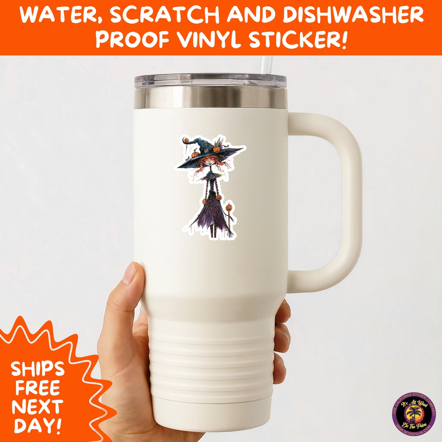 HALLOWEEN VINYL STICKERS | Spooky Ghosts, Witches, Pumpkins, Skulls and Bats β Waterproof Halloween Sticker Pack for All Ages