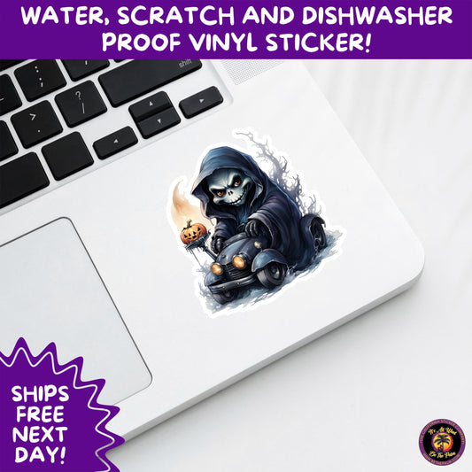 HALLOWEEN VINYL STICKERS | Spooky Ghosts, Witches, Pumpkins, Skulls and Bats – Waterproof Halloween Sticker Pack for All Ages
