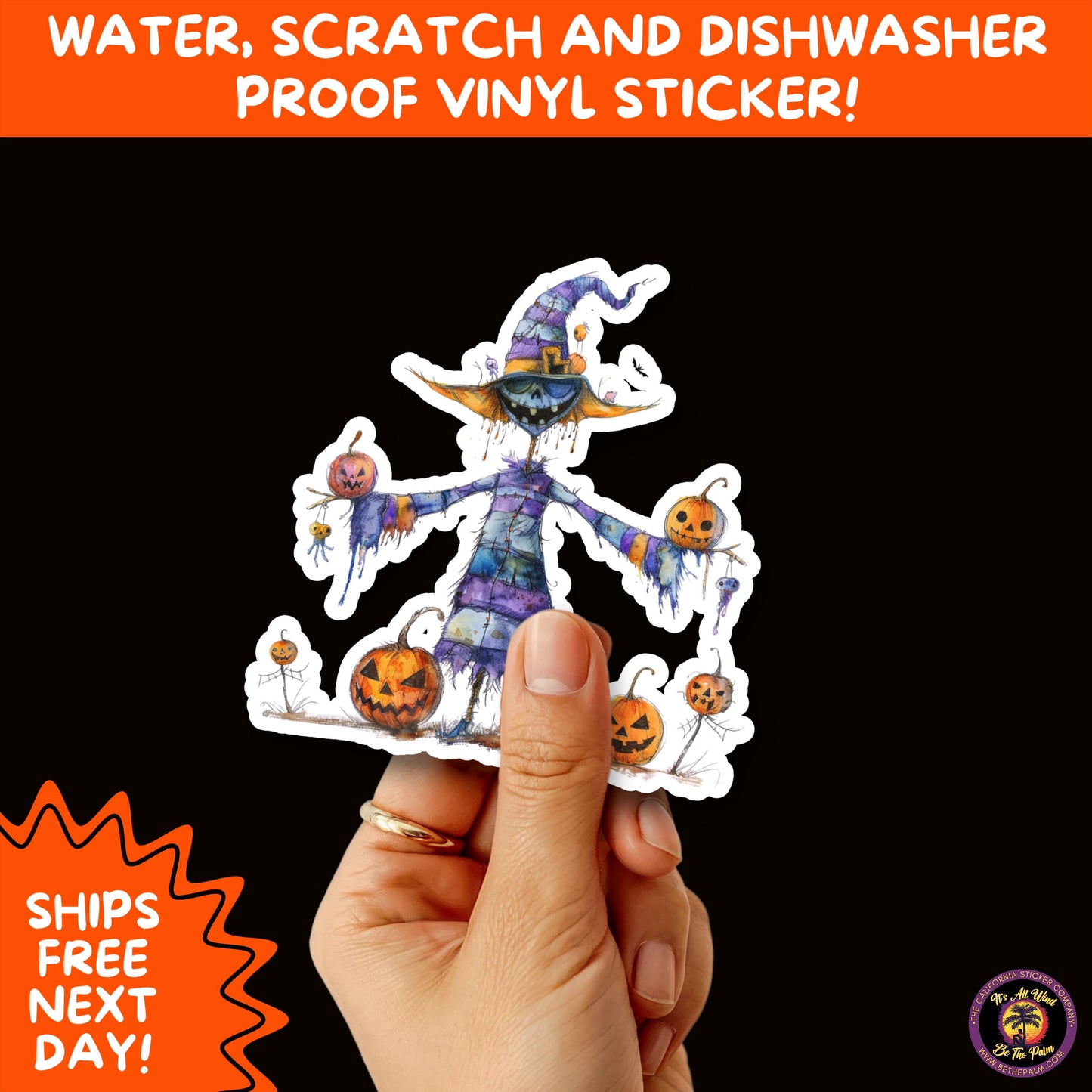 HALLOWEEN VINYL STICKERS | Spooky Ghosts, Witches, Pumpkins, Skulls and Bats β Waterproof Halloween Sticker Pack for All Ages