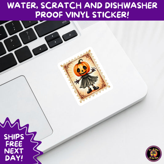 HALLOWEEN VINYL STICKERS | Spooky Ghosts, Witches, Pumpkins, Skulls and Bats – Waterproof Halloween Sticker Pack for All Ages