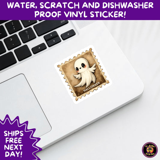 HALLOWEEN VINYL STICKERS | Spooky Ghosts, Witches, Pumpkins, Skulls and Bats – Waterproof Halloween Sticker Pack for All Ages