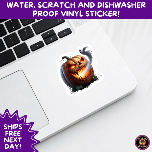 HALLOWEEN VINYL STICKERS | Spooky Ghosts, Witches, Pumpkins, Skulls and Bats – Waterproof Halloween Sticker Pack for All Ages