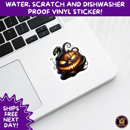 HALLOWEEN VINYL STICKERS | Spooky Ghosts, Witches, Pumpkins, Skulls and Bats – Waterproof Halloween Sticker Pack for All Ages