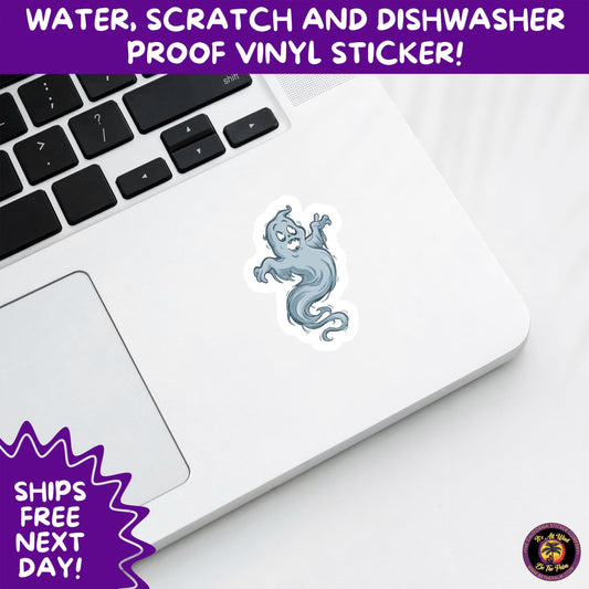 HALLOWEEN VINYL STICKERS | Spooky Ghosts, Witches, Pumpkins, Skulls and Bats – Waterproof Halloween Sticker Pack for All Ages