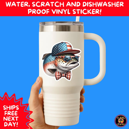 4TH OF JULY | Sticker Pack Independence Day Vinyl Decals, USA Flag, Fireworks, Red White Blue Summer Holiday Patriotic Sticker Set