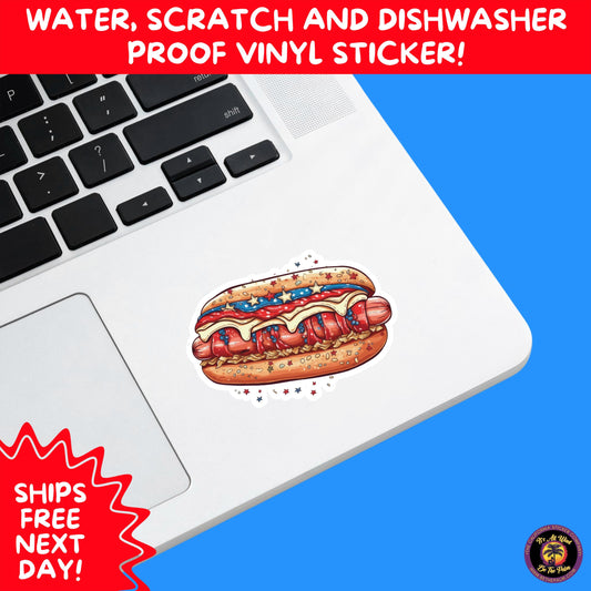 4TH OF JULY | Sticker Pack Independence Day Vinyl Decals, USA Flag, Fireworks, Red White Blue Summer Holiday Patriotic Sticker Set