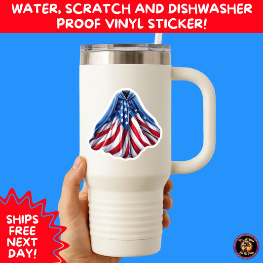 4TH OF JULY | Sticker Pack Independence Day Vinyl Decals, USA Flag, Fireworks, Red White Blue Summer Holiday Patriotic Sticker Set