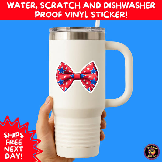 4TH OF JULY | Sticker Pack Independence Day Vinyl Decals, USA Flag, Fireworks, Red White Blue Summer Holiday Patriotic Sticker Set