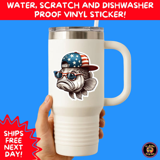 4TH OF JULY | Sticker Pack Independence Day Vinyl Decals, USA Flag, Fireworks, Red White Blue Summer Holiday Patriotic Sticker Set