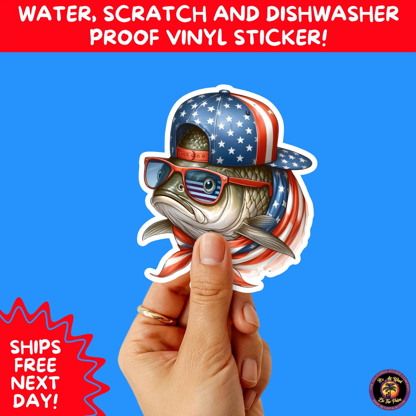4TH OF JULY | Sticker Pack Independence Day Vinyl Decals, USA Flag, Fireworks, Red White Blue Summer Holiday Patriotic Sticker Set