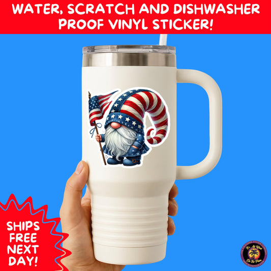 4TH OF JULY | Sticker Pack Independence Day Vinyl Decals, USA Flag, Fireworks, Red White Blue Summer Holiday Patriotic Sticker Set