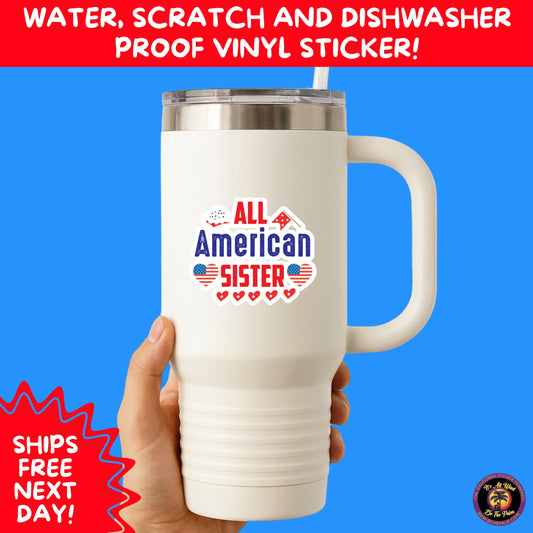 4TH OF JULY | Sticker Pack Independence Day Vinyl Decals, USA Flag, Fireworks, Red White Blue Summer Holiday Patriotic Sticker Set