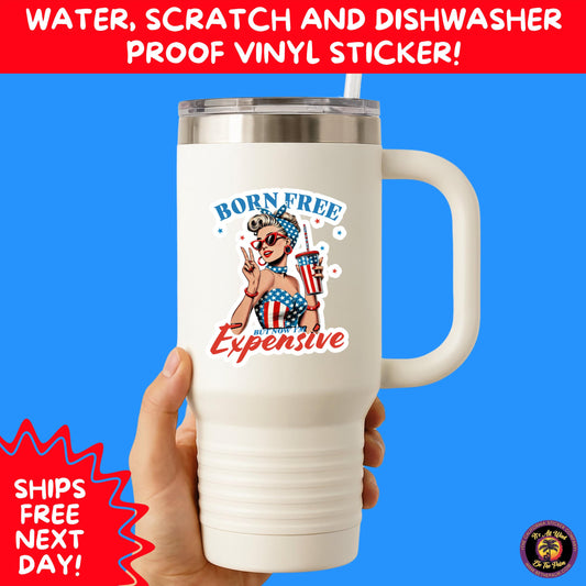 4TH OF JULY | Sticker Pack Independence Day Vinyl Decals, USA Flag, Fireworks, Red White Blue Summer Holiday Patriotic Sticker Set