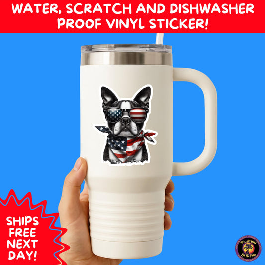 4TH OF JULY | Sticker Pack Independence Day Vinyl Decals, USA Flag, Fireworks, Red White Blue Summer Holiday Patriotic Sticker Set