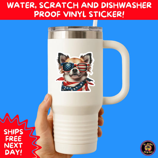 4TH OF JULY | Sticker Pack Independence Day Vinyl Decals, USA Flag, Fireworks, Red White Blue Summer Holiday Patriotic Sticker Set