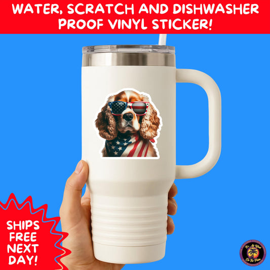 4TH OF JULY | Sticker Pack Independence Day Vinyl Decals, USA Flag, Fireworks, Red White Blue Summer Holiday Patriotic Sticker Set