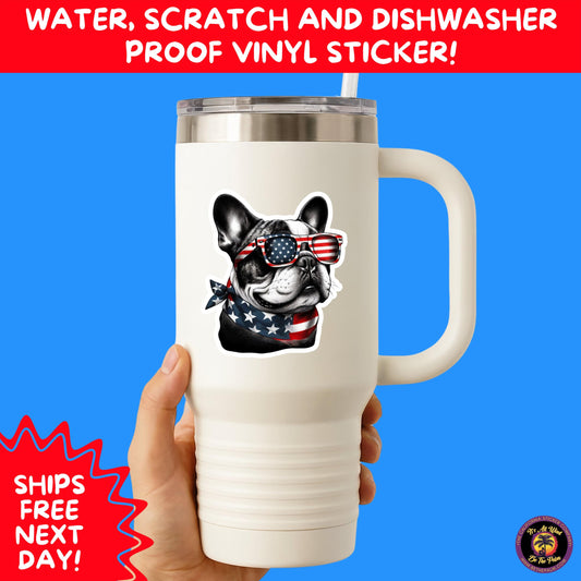 4TH OF JULY | Sticker Pack Independence Day Vinyl Decals, USA Flag, Fireworks, Red White Blue Summer Holiday Patriotic Sticker Set