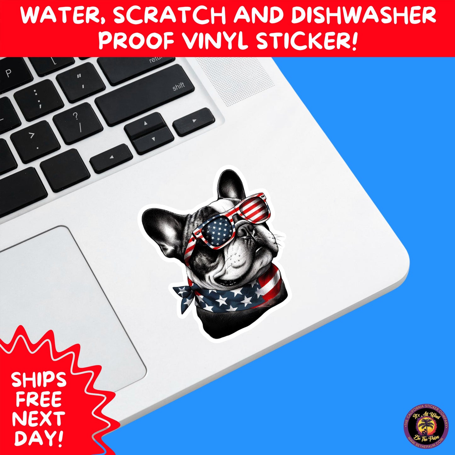 4TH OF JULY | Sticker Pack Independence Day Vinyl Decals, USA Flag, Fireworks, Red White Blue Summer Holiday Patriotic Sticker Set