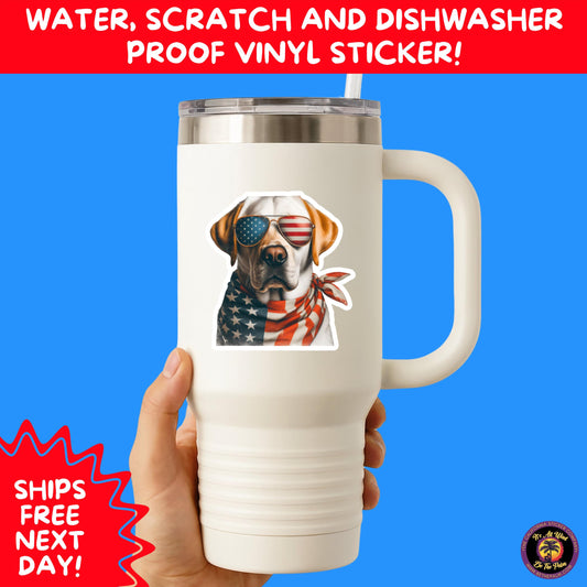 4TH OF JULY | Sticker Pack Independence Day Vinyl Decals, USA Flag, Fireworks, Red White Blue Summer Holiday Patriotic Sticker Set