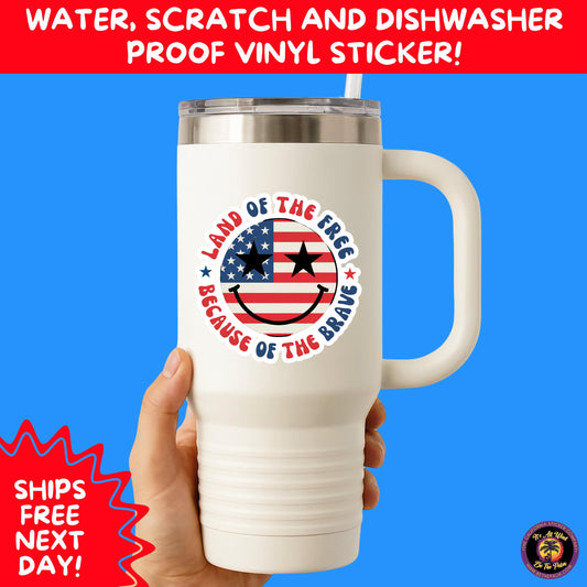 4TH OF JULY | Sticker Pack Independence Day Vinyl Decals, USA Flag, Fireworks, Red White Blue Summer Holiday Patriotic Sticker Set