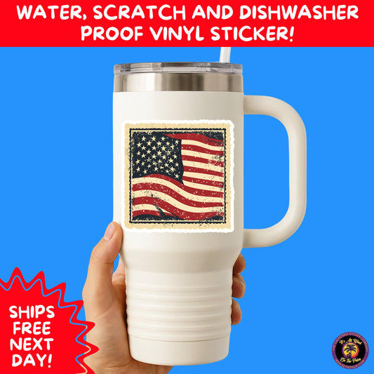 4TH OF JULY | Sticker Pack Independence Day Vinyl Decals, USA Flag, Fireworks, Red White Blue Summer Holiday Patriotic Sticker Set