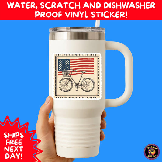 4TH OF JULY | Sticker Pack Independence Day Vinyl Decals, USA Flag, Fireworks, Red White Blue Summer Holiday Patriotic Sticker Set