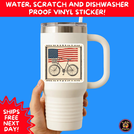 4TH OF JULY | Sticker Pack Independence Day Vinyl Decals, USA Flag, Fireworks, Red White Blue Summer Holiday Patriotic Sticker Set