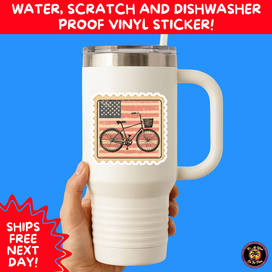 4TH OF JULY | Sticker Pack Independence Day Vinyl Decals, USA Flag, Fireworks, Red White Blue Summer Holiday Patriotic Sticker Set