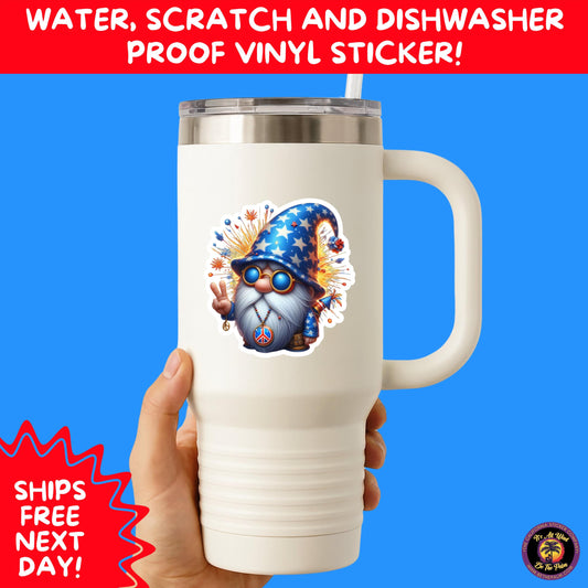 4TH OF JULY | Sticker Pack Independence Day Vinyl Decals, USA Flag, Fireworks, Red White Blue Summer Holiday Patriotic Sticker Set