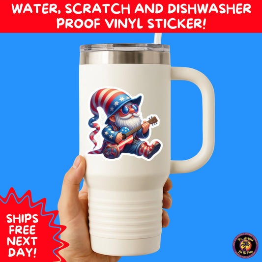 4TH OF JULY | Sticker Pack Independence Day Vinyl Decals, USA Flag, Fireworks, Red White Blue Summer Holiday Patriotic Sticker Set