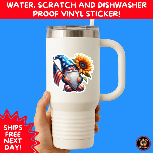 4TH OF JULY | Sticker Pack Independence Day Vinyl Decals, USA Flag, Fireworks, Red White Blue Summer Holiday Patriotic Sticker Set